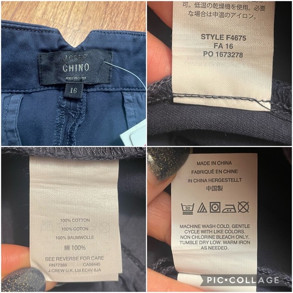 NWT J. Crew Chino cotton double pleated crop pants size 16 - Picture 10 of 14